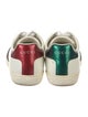 Gucci Web Accent Leather Sneakers