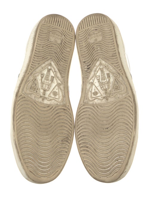 Gucci Web Accent Leather Sneakers
