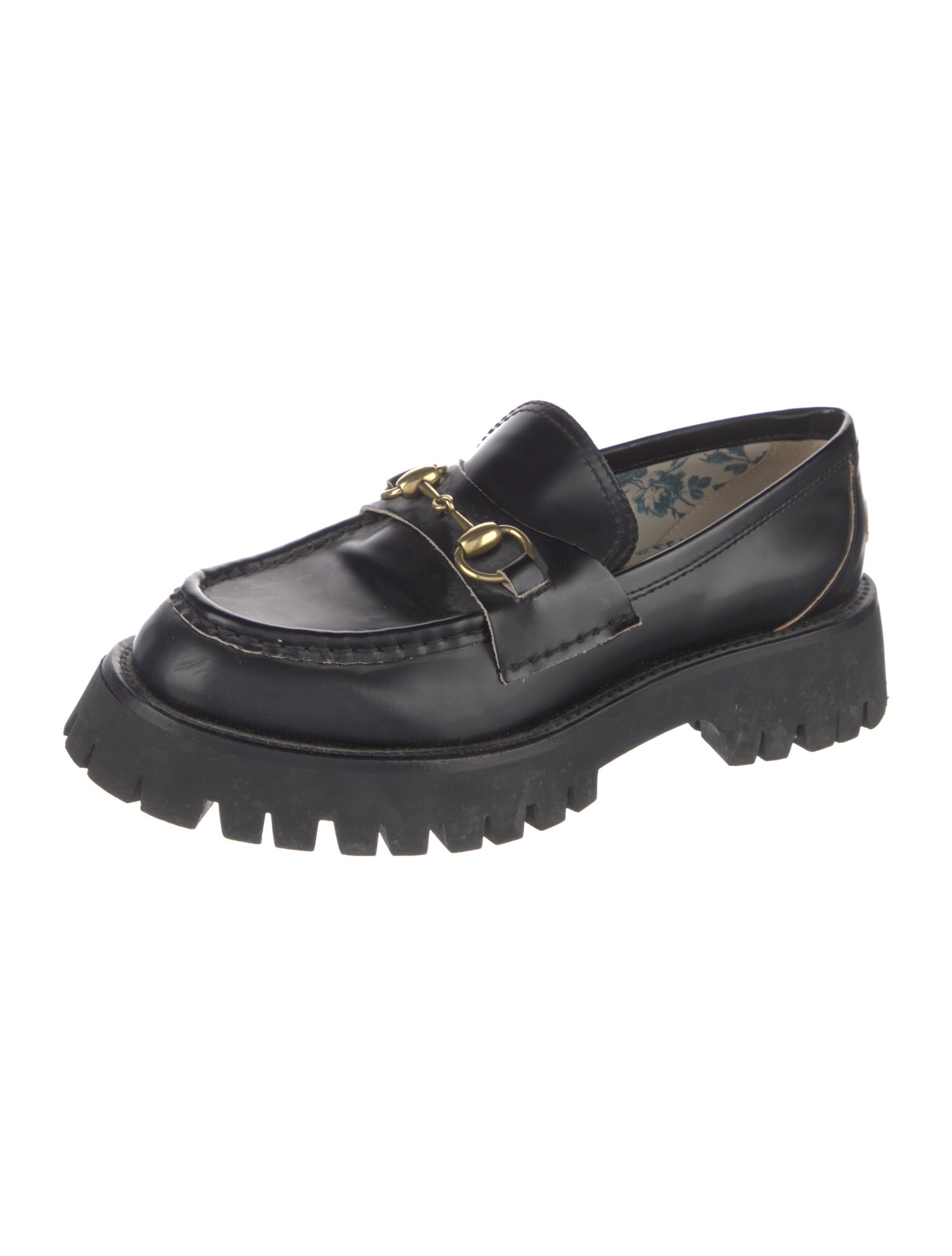 Gucci Horsebit Accent Leather Loafers