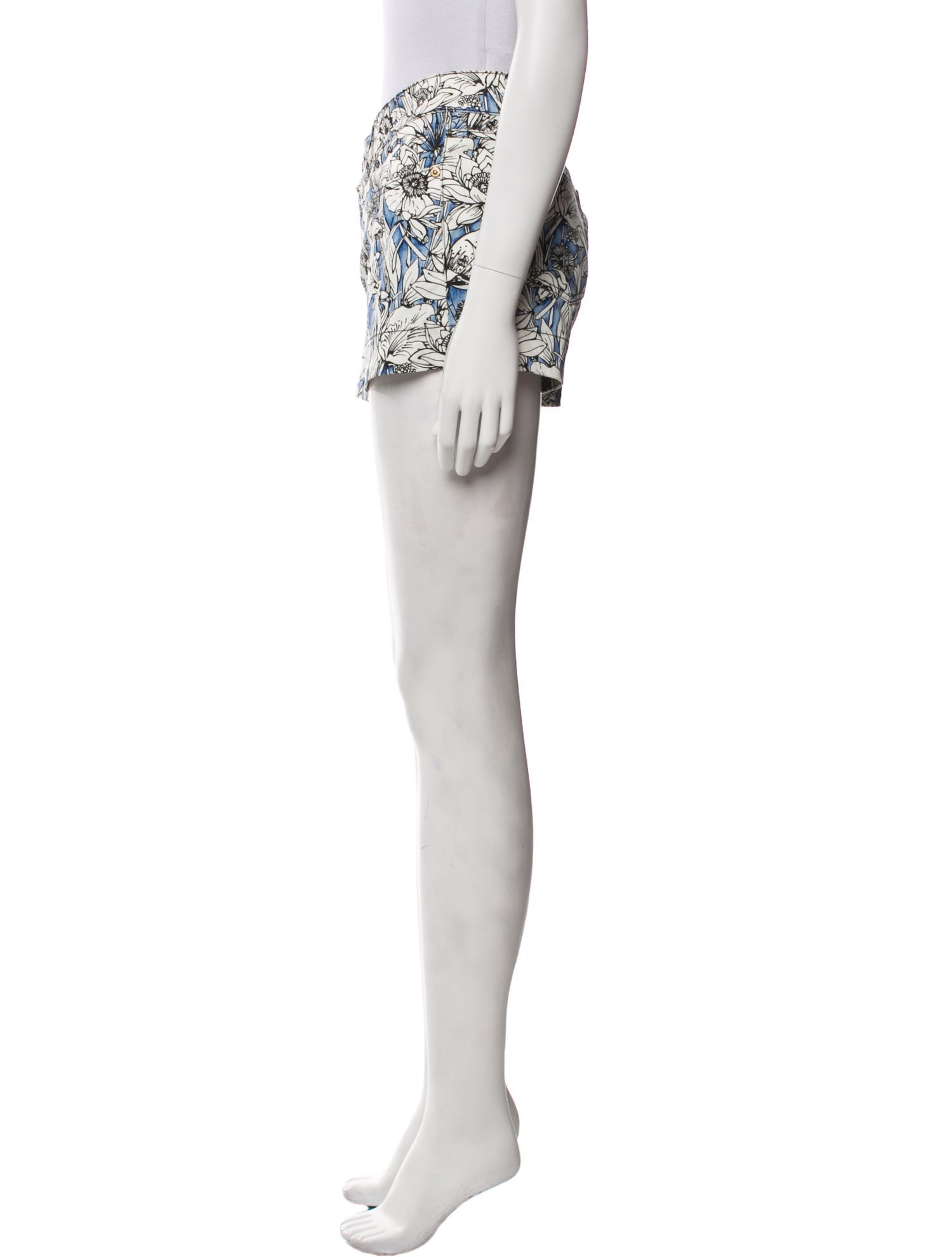 Gucci Floral Print Mini Shorts