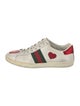 Gucci Web Accent Leather Sneakers