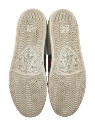 Gucci Web Accent Leather Sneakers