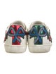 Gucci Web Accent Leather Sneakers