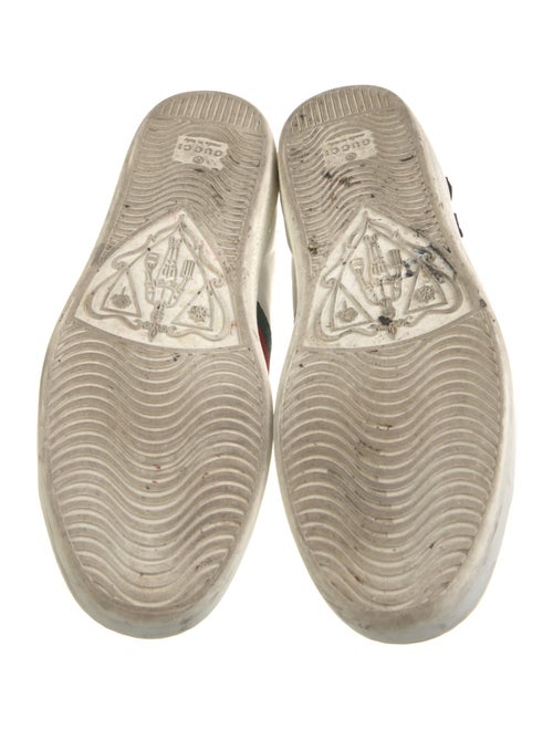Gucci Web Accent Leather Sneakers