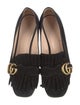 Gucci Double G Logo Suede Pumps