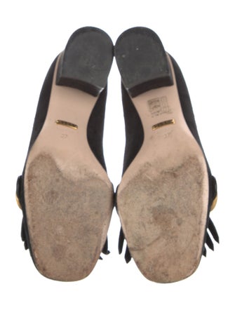 Gucci Double G Logo Suede Pumps
