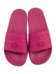 Gucci Interlocking G Logo Rubber Slides