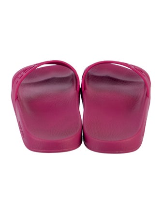 Gucci Interlocking G Logo Rubber Slides