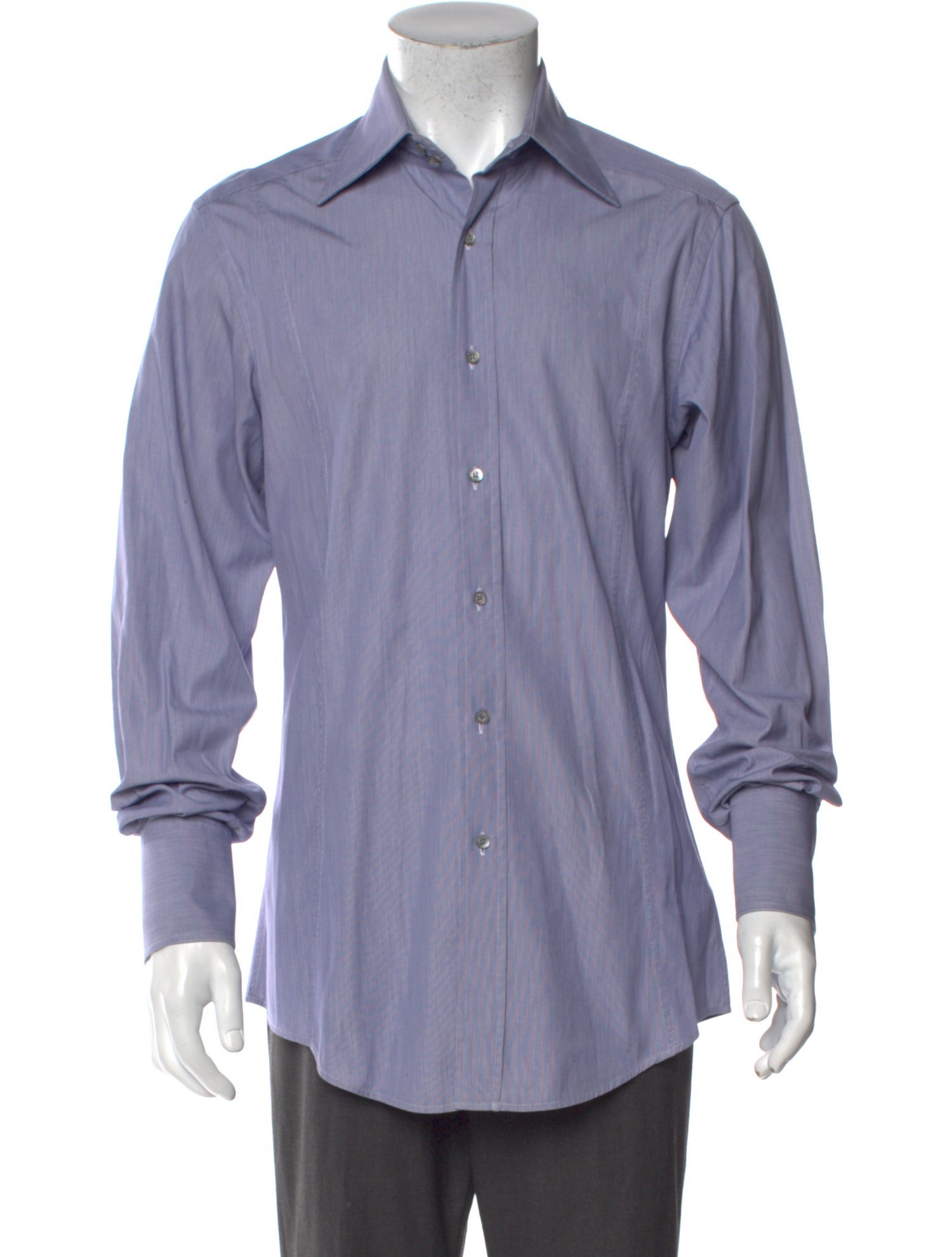 Gucci Micro GG Monogram Long Sleeve Dress Shirt