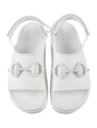 Gucci Horsebit Accent Rubber Slides