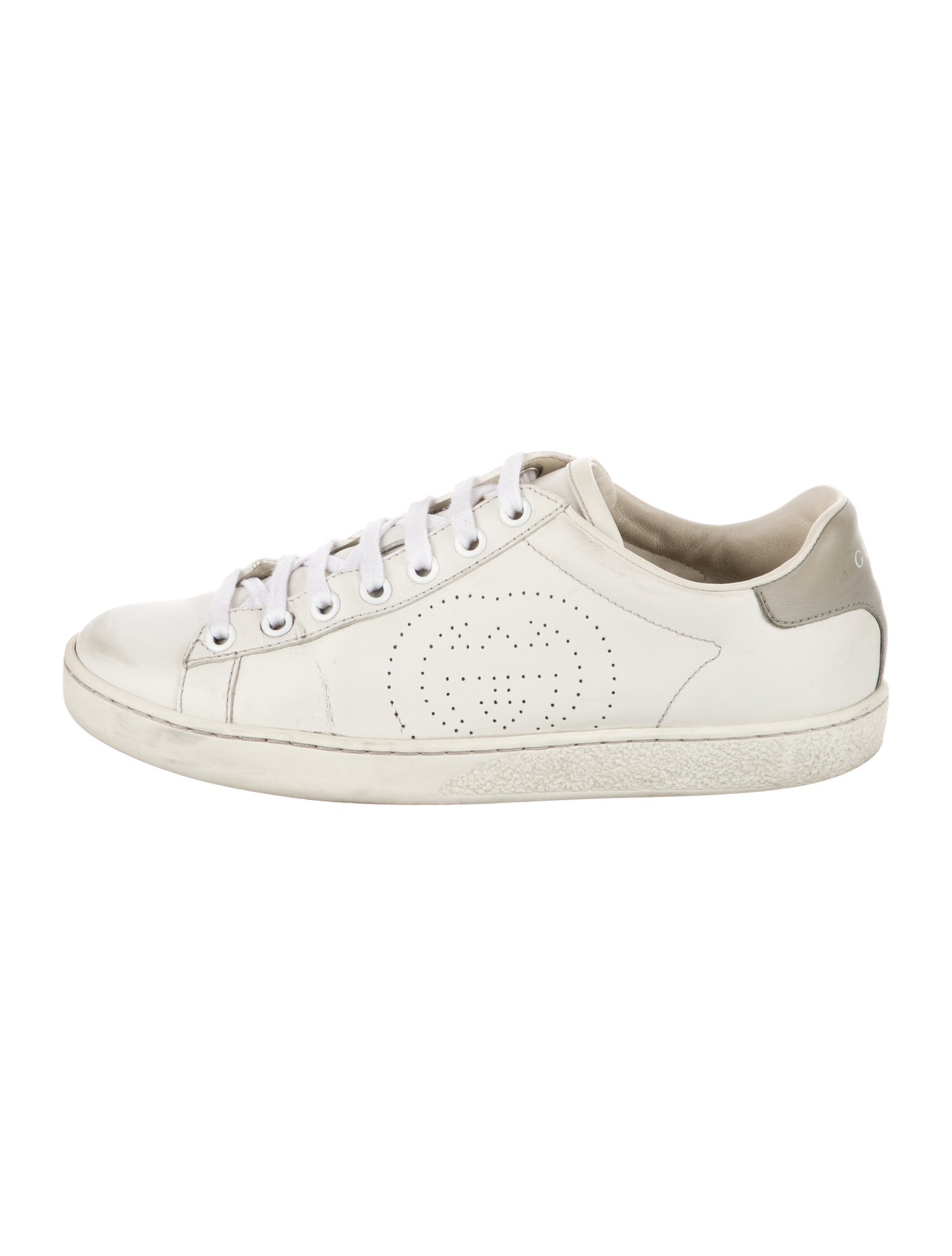 Gucci Interlocking G Logo Leather Sneakers