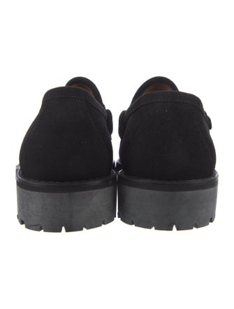 Gucci Horsebit Accent Suede Loafers