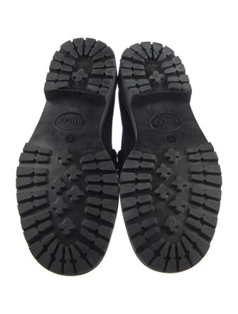 Gucci Horsebit Accent Suede Loafers