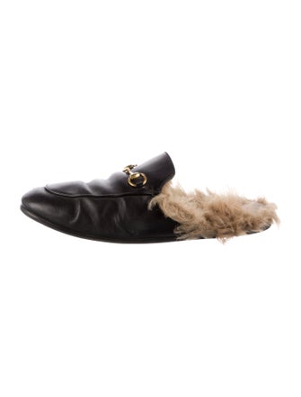 Gucci Horsebit Accent Leather Mules