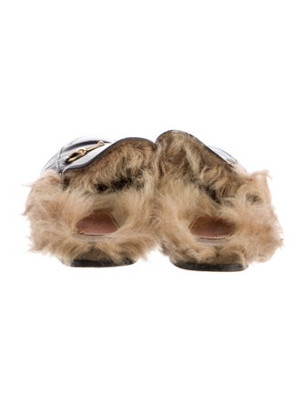 Gucci Horsebit Accent Leather Mules