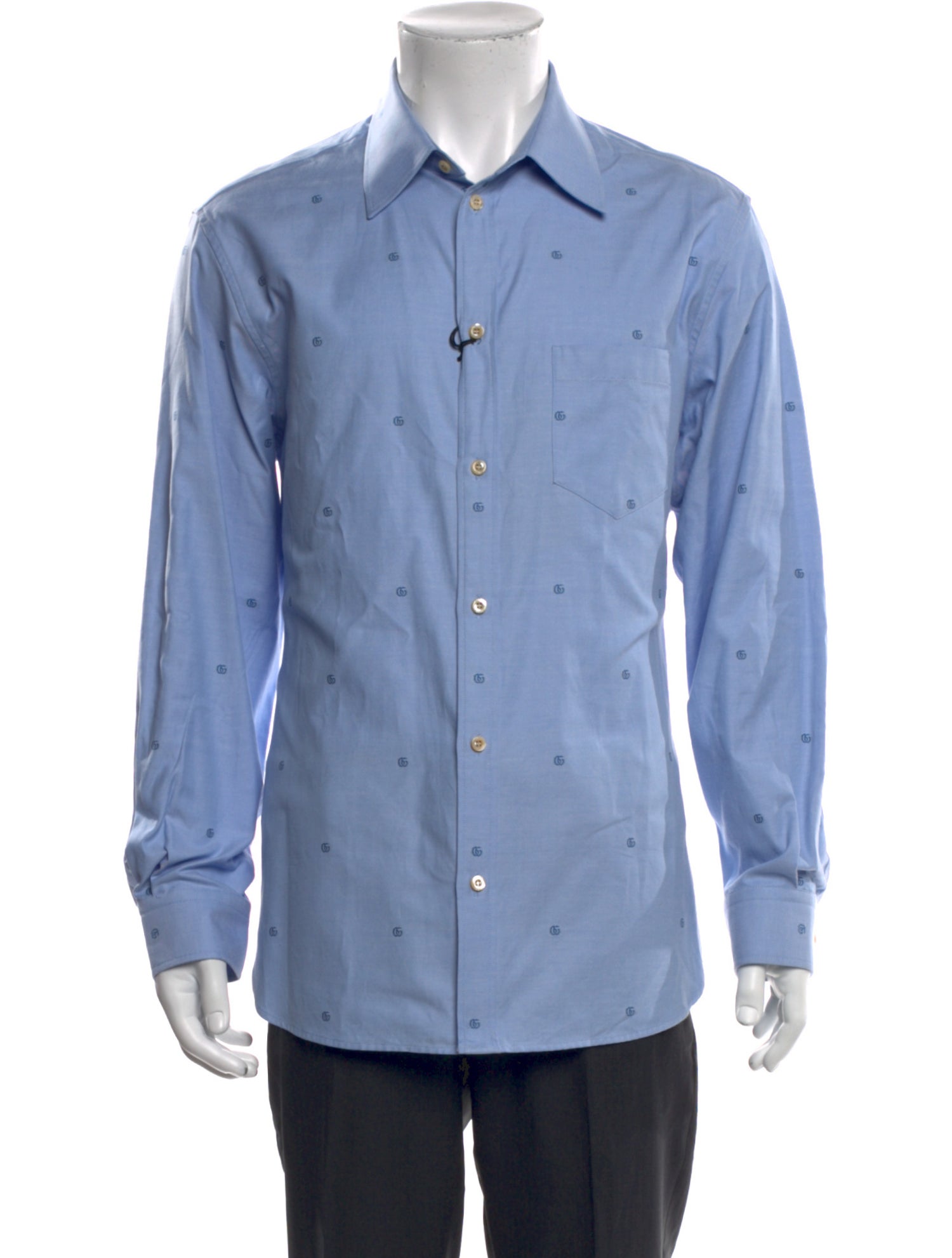 Gucci 2023 Double G Logo Dress Shirt