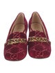 Gucci Sylvie Web Accent Velvet Pumps