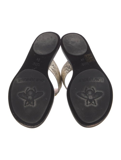 Gucci Double G Logo T-Strap Sandals