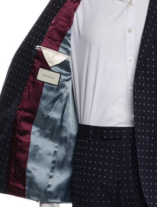 Gucci Wool Printed Two-Piece Suit