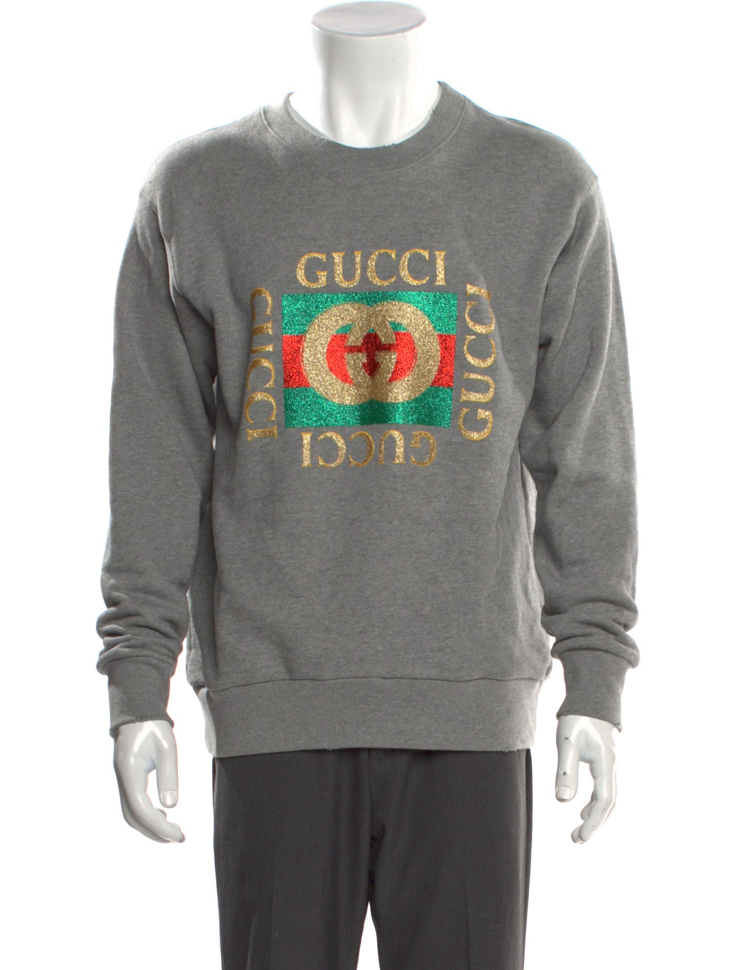 Gucci Web Accent Crew Neck Sweatshirt