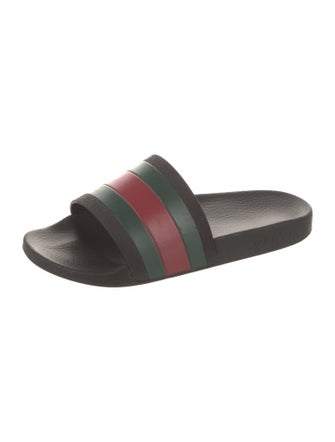Gucci Web Accent Rubber Flats