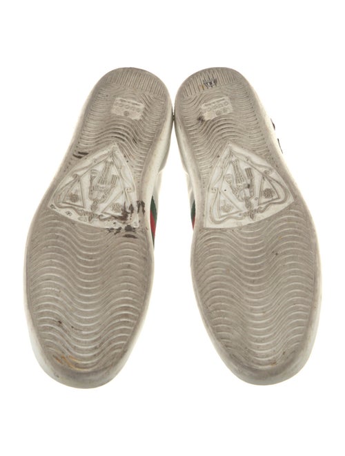 Gucci Web Accent Leather Sneakers