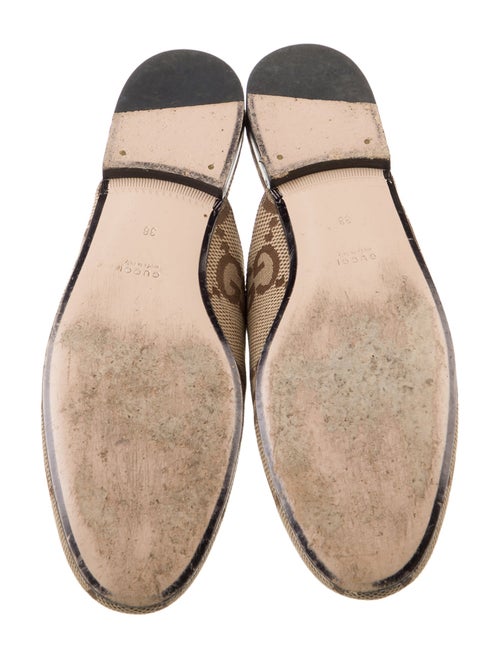 Gucci 1955 Horsebit Accent Canvas Mules