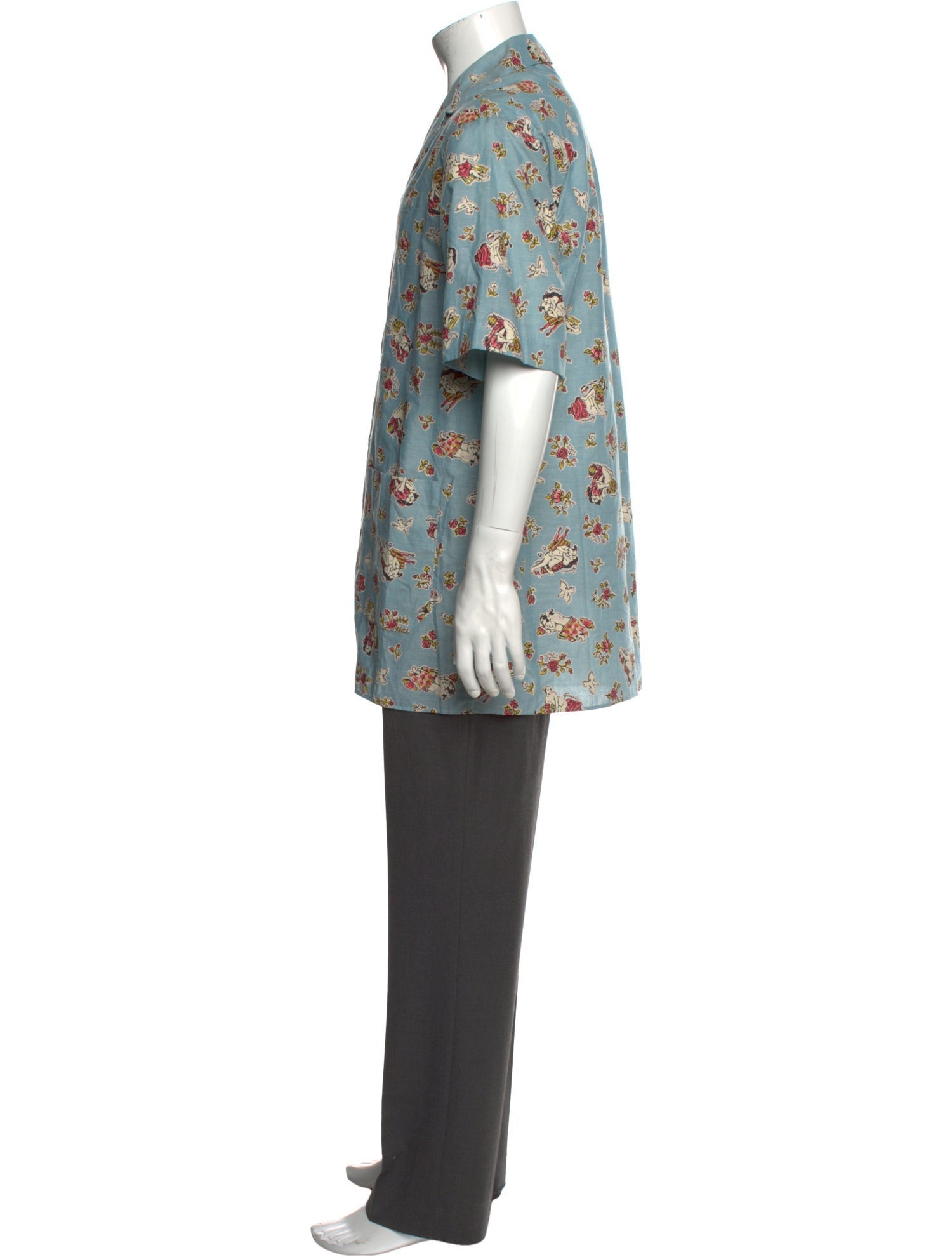 Gucci Floral Print Long Sleeve Shirt