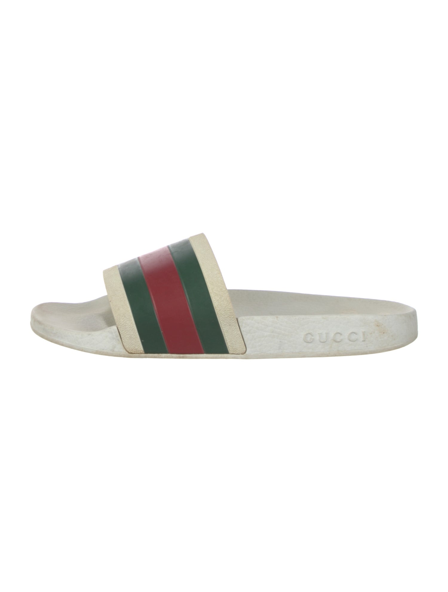 Gucci Web Accent Rubber Slides