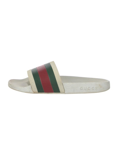 Gucci Web Accent Rubber Slides