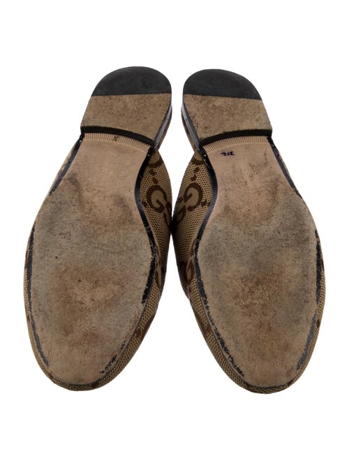 Gucci GG Canvas Leather Mules