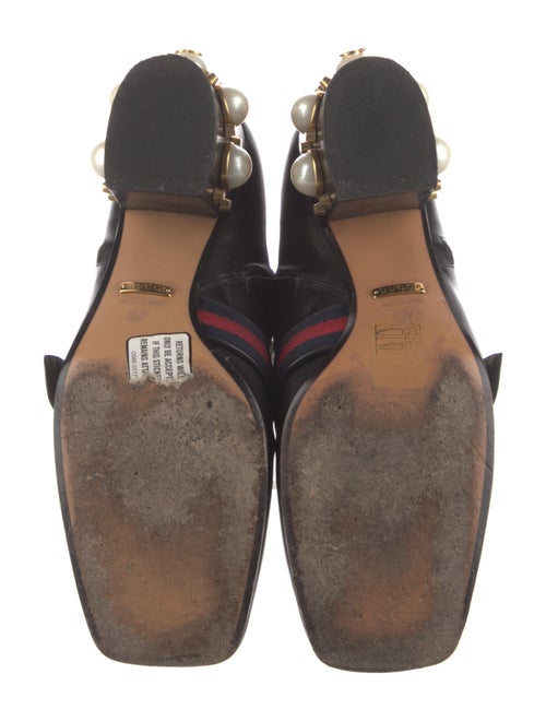 Gucci Web Accent Leather Boots