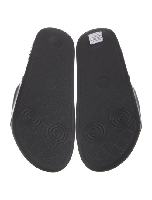 Gucci Interlocking G Logo Leather Slides