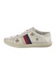Gucci Web Accent Leather Sneakers