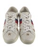 Gucci Web Accent Leather Sneakers