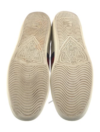 Gucci Web Accent Leather Sneakers