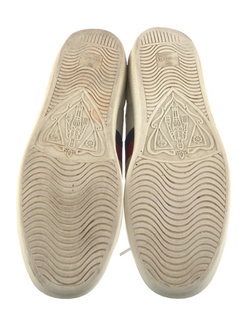 Gucci Web Accent Leather Sneakers