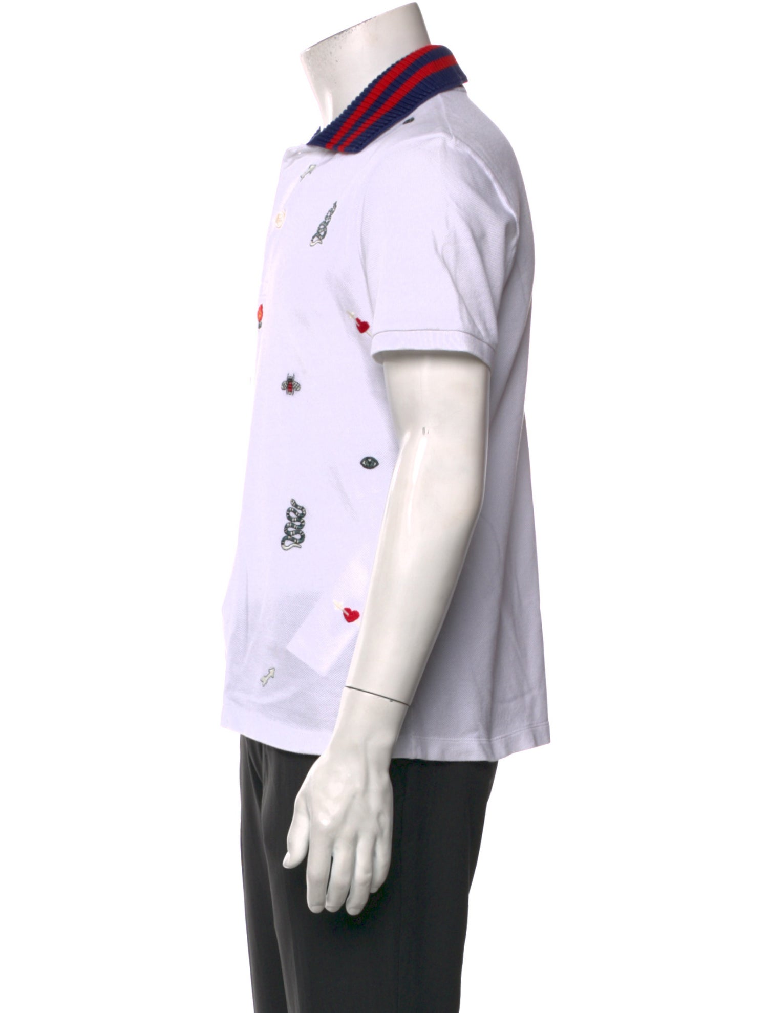 Gucci Kingsnake Printed Polo Shirt