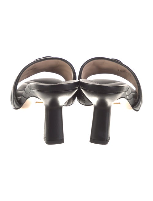 Gucci Double G Logo Leather Slides