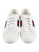 Gucci Web Accent Leather Sneakers