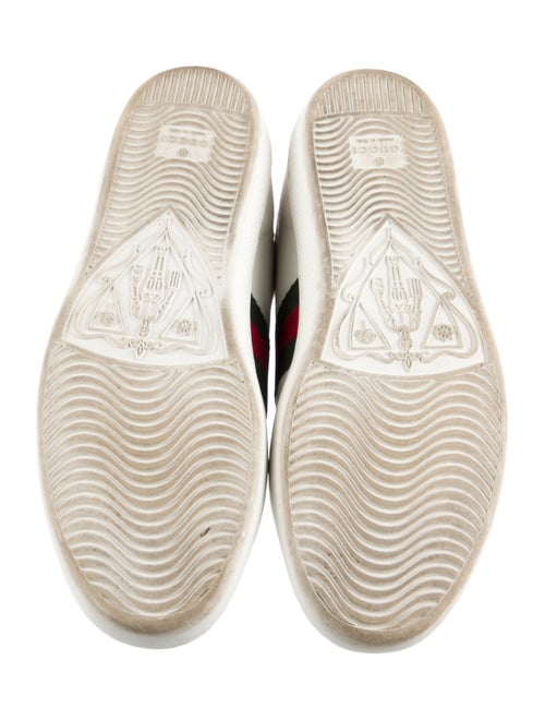 Gucci Web Accent Leather Sneakers