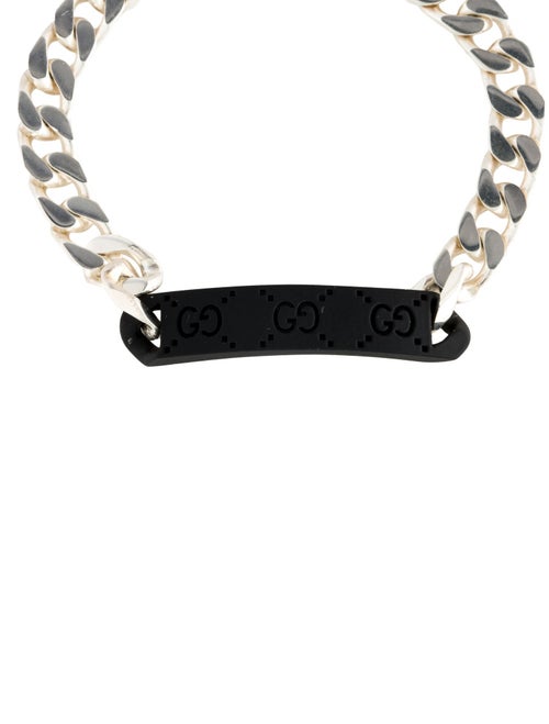 Gucci Rubber CC Chain Bracelet