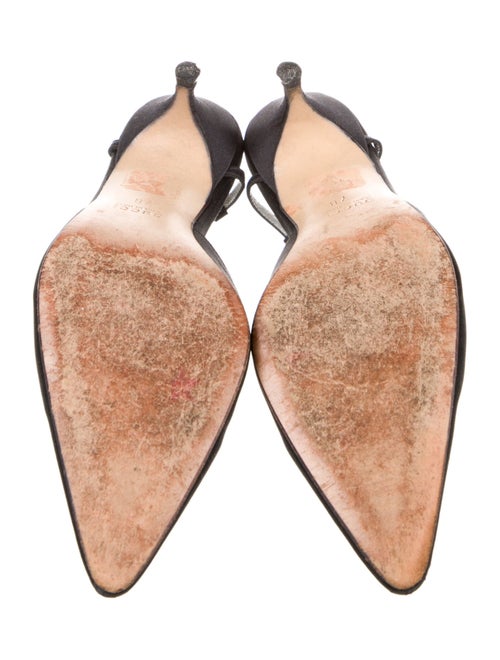 Gucci Satin T-Strap Pumps