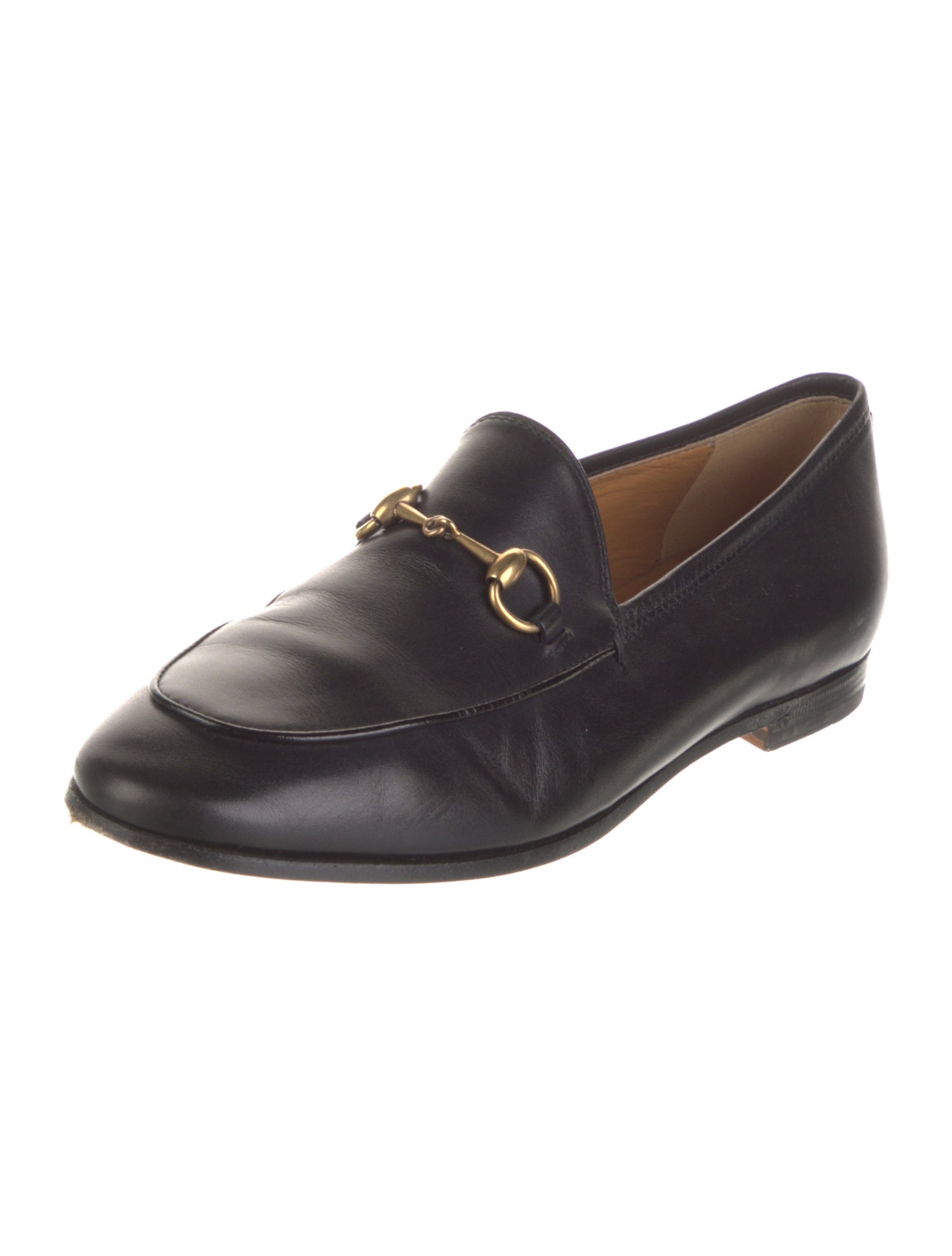 Gucci Horsebit Accent Leather Loafers