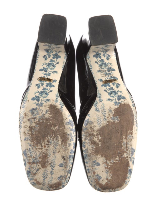 Gucci Double G Logo Patent Leather Pumps