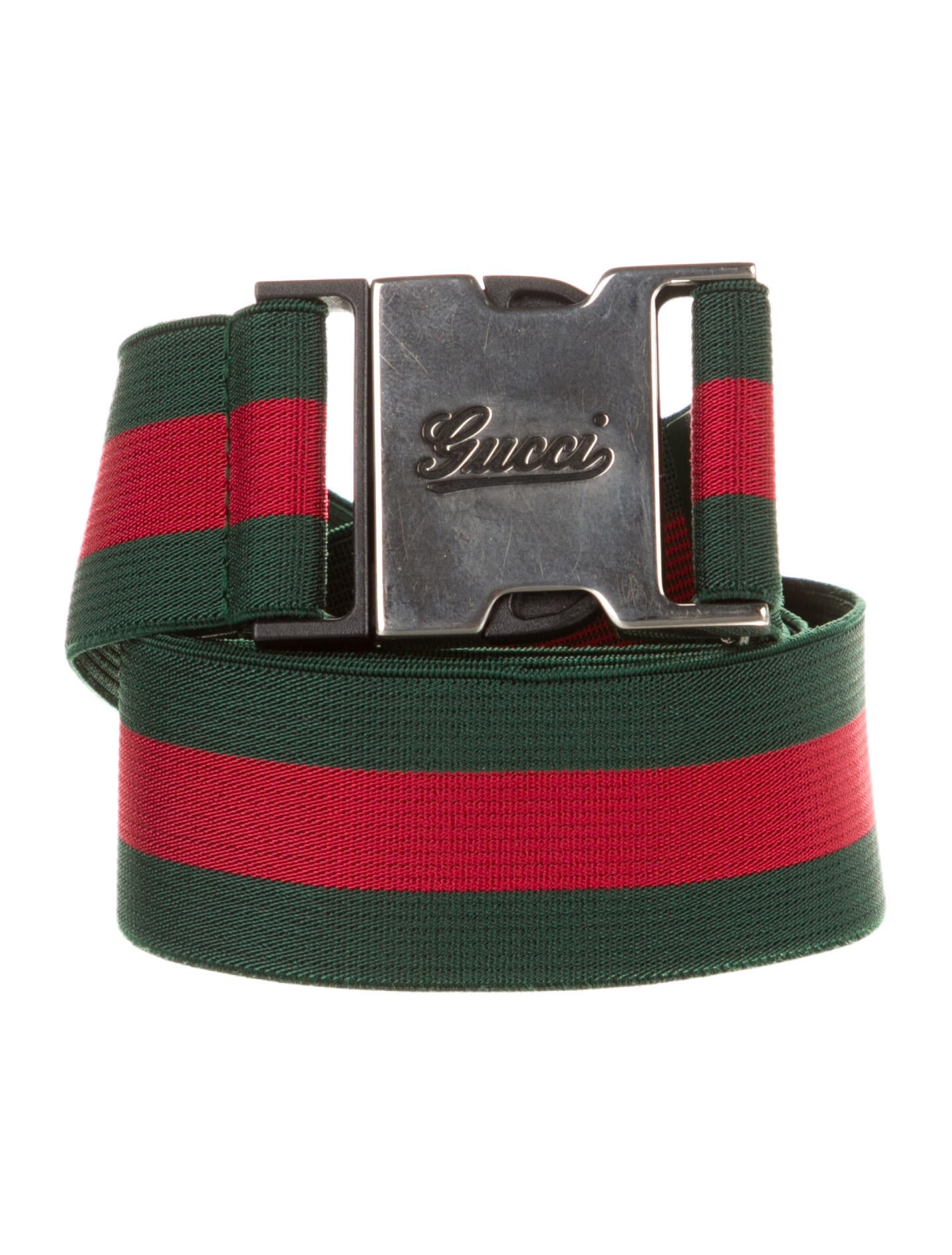 Gucci Web Accent Skinny Belt