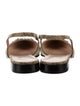 Gucci GG Canvas Canvas Slingback Flats