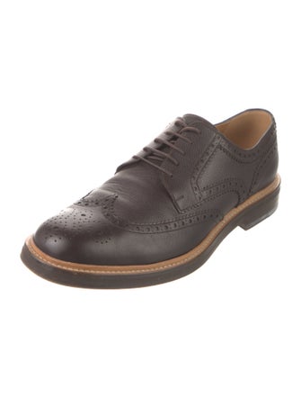 Gucci Web Accent Leather Brogues