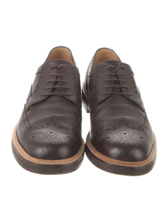 Gucci Web Accent Leather Brogues