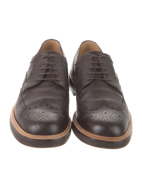 Gucci Web Accent Leather Brogues